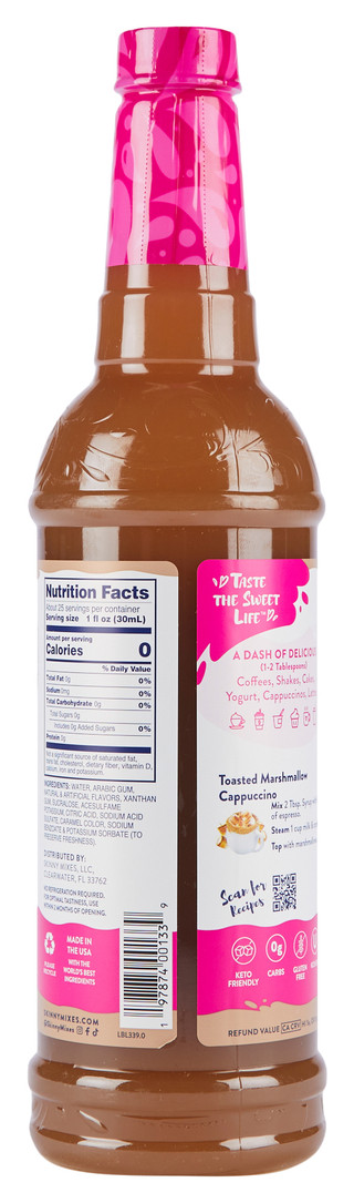 Thumbnail 2: Jordan's Skinny Mixes 25.4 oz Toasted Marshmallow Skinny Syrup 