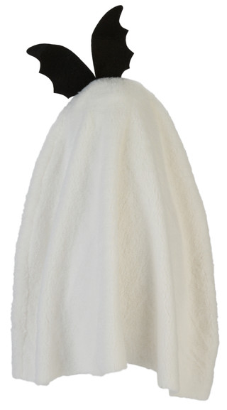 Thumbnail 2: Magical Season 16 in Plush Halloween Ghost with Bat Bow Decor 