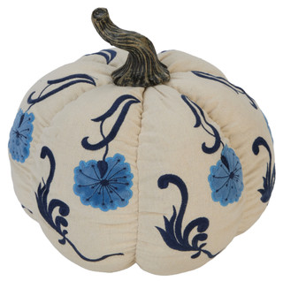 Thumbnail 1: Autumn Grove 13 in Embroidered  Pumpkin Harvest Decor 