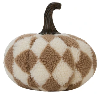 Thumbnail 2: Magical Season 9 in Checkerboard Sherpa Pumpkin Home Decor 