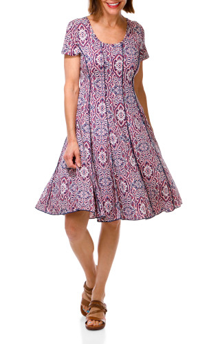 Thumbnail 1: Sami & Jo Women's Print Flat Panel Dress 