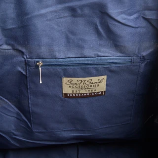 Thumbnail 2: Sun N' Sand Navy Paper Straw Shoulder Tote with Purse 