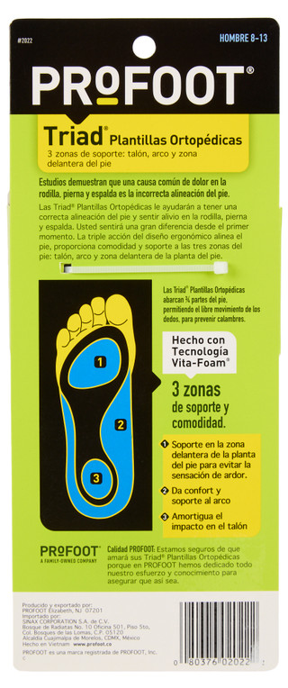 Thumbnail 2: PROFOOT Men's Triad Orthotic Foot Support 