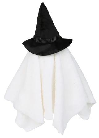Thumbnail 2: Magical Season 16 in Plush Ghost in Witch Hat Halloween Decor 