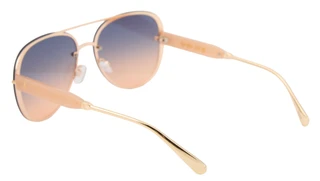 Thumbnail 3: Jessica Simpson Women's Gold Ombre Aviator Sunglasses 