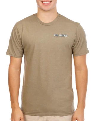 Thumbnail 2: REEL LEGENDS Men's Short Sleeve Bass Graphic Tee 