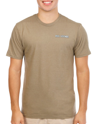 Thumbnail 4: REEL LEGENDS Men's Short Sleeve Bass Graphic Tee 