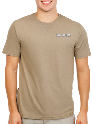 Thumbnail 7: REEL LEGENDS Men's Short Sleeve Bass Graphic Tee 