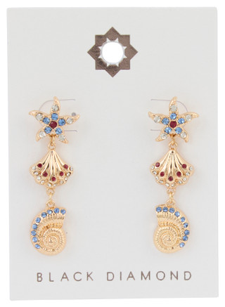 Thumbnail 1: Black Diamond Americana Coastal Earrings 