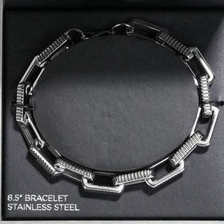 Thumbnail 2: AMERICAN EXCHANGE Men's 8.5 in Stainless Steel Bracelet 