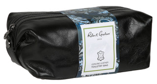 Thumbnail 1: ROBERT GRAHAM Manhattan Travel Shave Kit with Refillable Bottle 