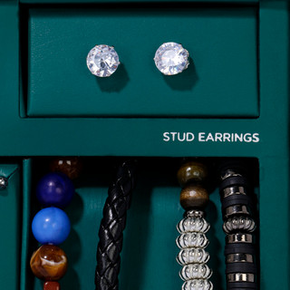 Thumbnail 2: AMERICAN EXCHANGE Men's 6 Pc Bracelet, Necklace and Earrings Set 