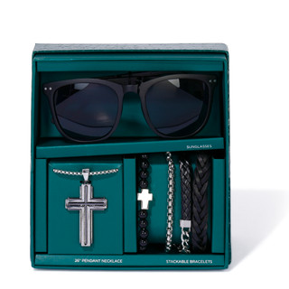 Thumbnail 1: AMERICAN EXCHANGE Men's Necklace, Bracelet & Sunglasses Gift Set 