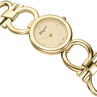Thumbnail 2: FERRAGAMO Deisgner 22.5MM Gold DIal Watch 