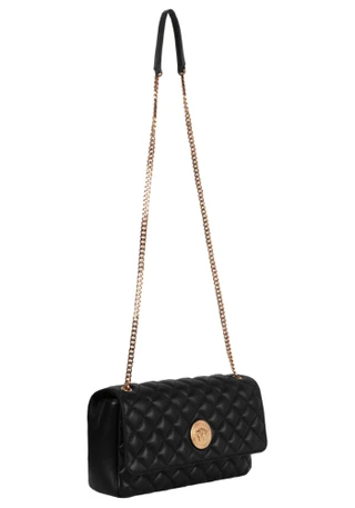 Thumbnail 4: Versace Womens Designer Quilted Leather Shoulder Bag 