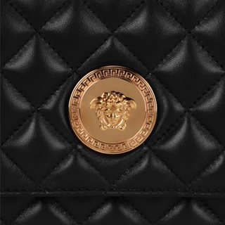 Thumbnail 6: Versace Womens Designer Quilted Leather Shoulder Bag 