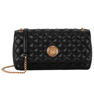 Thumbnail 1: Versace Womens Designer Quilted Leather Shoulder Bag 
