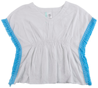 Thumbnail 1: Breaking Waves Girl's Kimono Swim Cover Up 