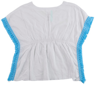 Thumbnail 2: Breaking Waves Girl's Kimono Swim Cover Up 