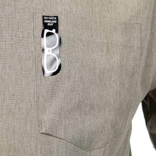 Thumbnail 4: Hurley Men's Short Sleeve Chambray Button Down Shirt 