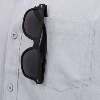 Thumbnail 3: Hurley Men's Short Sleeve Chambray Button Down Shirt 