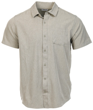 Thumbnail 1: Hurley Men's Short Sleeve Chambray Button Down Shirt 