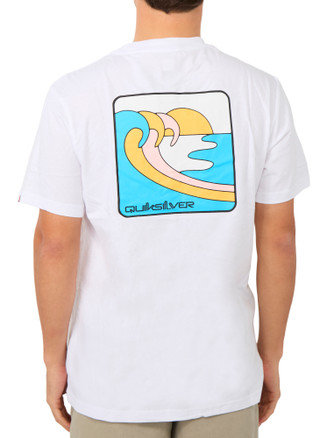 Thumbnail 1: Quiksilver Men's Short Sleeve Triple Wave Graphic Tee 