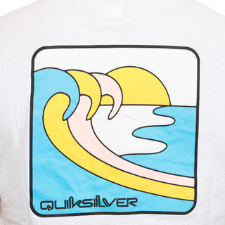 Thumbnail 4: Quiksilver Men's Short Sleeve Triple Wave Graphic Tee 