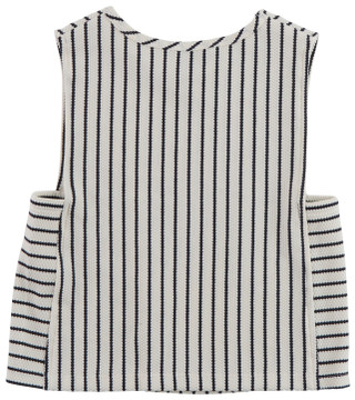 Thumbnail 4: Tommy Hilfiger Big Girl's Sleeveless Popcorn Knit Blazer Top 