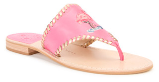 Thumbnail 1: JACK ROGERS Womens Embroidered Flamingo Sandals 