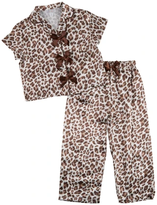 Thumbnail 1: B TWEEN Little Girl's 2 Pc Leopard Sleep Set 