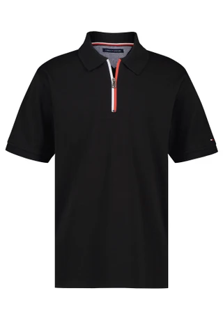 Thumbnail 1: Tommy Hilfiger Big Boys Short Sleeve Zip Polo Shirt 