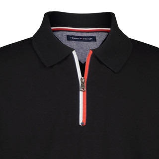 Thumbnail 4: Tommy Hilfiger Big Boys Short Sleeve Zip Polo Shirt 