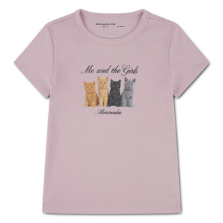 Thumbnail 1: Abercrombie Kids Big Girls Short Sleeve Print Tee Shirt 