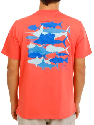 Thumbnail 1: Guy Harvey Men's Short Sleeve Fish Graphic Tee 
