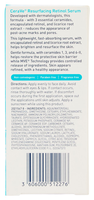 Thumbnail 2: CERAVE Resurfacing Retinol Face Serum - 1 oz 