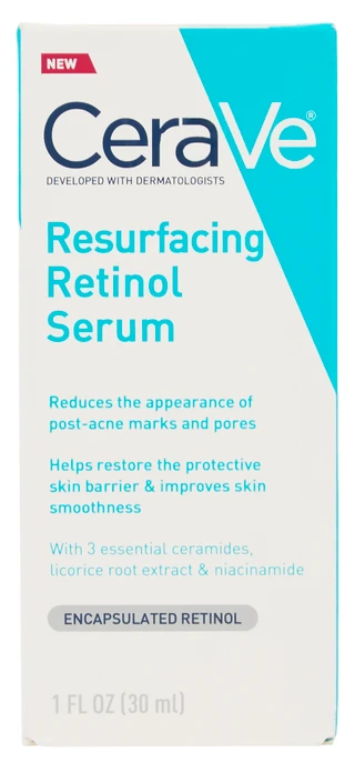 Thumbnail 1: CERAVE Resurfacing Retinol Face Serum - 1 oz 