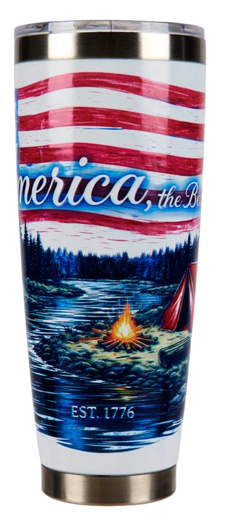 Thumbnail 2: Brighten the Season Americana River Camp Tumbler  