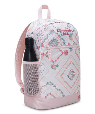 Thumbnail 2: Abercrombie & Fitch White Ditsy Print Backpack with Matching Pencil Case 