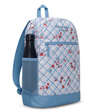 Thumbnail 4: Abercrombie & Fitch Blue Floral Print Backpack with Matching Pencil Case 
