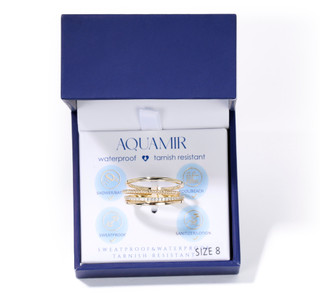 Thumbnail 1: AQUAMIR Cubic Zirconia Waterproof Ring 