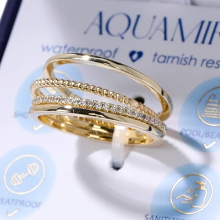 Thumbnail 7: AQUAMIR Cubic Zirconia Waterproof Ring 