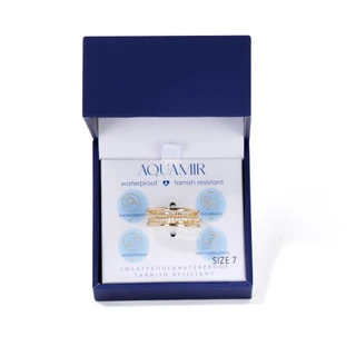 Thumbnail 2: AQUAMIR Cubic Zirconia Waterproof Ring 