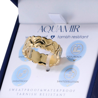 Thumbnail 6: AQUAMIR The Double Heart Waterproof Ring 
