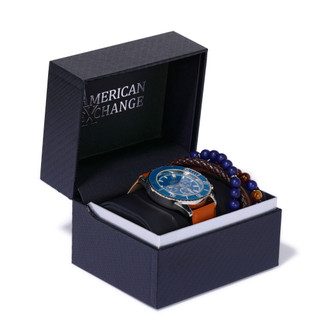 Thumbnail 2: AMERICAN EXCHANGE Men's 5 Pc Watch & Bracelet Set 