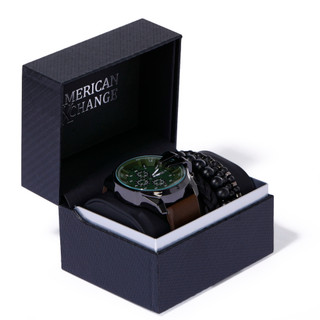 Thumbnail 3: AMERICAN EXCHANGE Men's 5 Pc Watch & Bracelet Set 