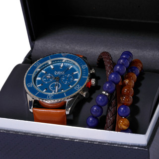Thumbnail 3: AMERICAN EXCHANGE Men's 5 Pc Watch & Bracelet Set 