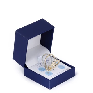 Thumbnail 6: AQUAMIR Interlock Cubic Zirconia Waterproof Ring Stack 