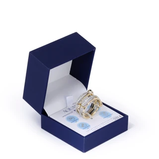 Thumbnail 8: AQUAMIR Interlock Cubic Zirconia Waterproof Ring Stack 