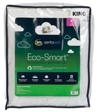 Thumbnail 1: Serta King Size Eco-Smart Mattress Pad 